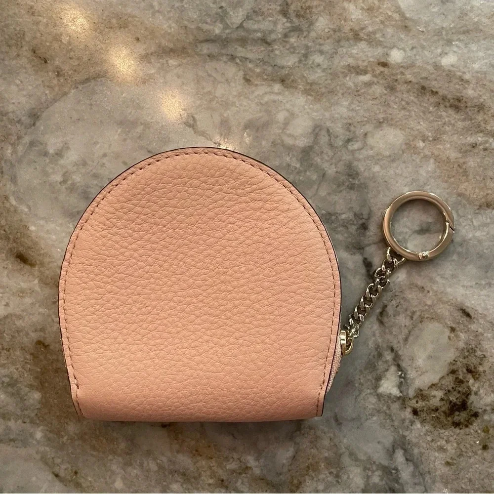 NWT Kate Spade pink half moon wallet